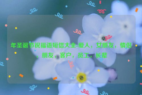 年圣诞节祝福语短信大全-爱人，女朋友，情侣，朋友，客户，员工，长辈